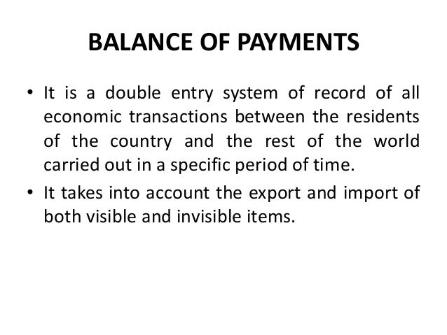 balance of payment ppt